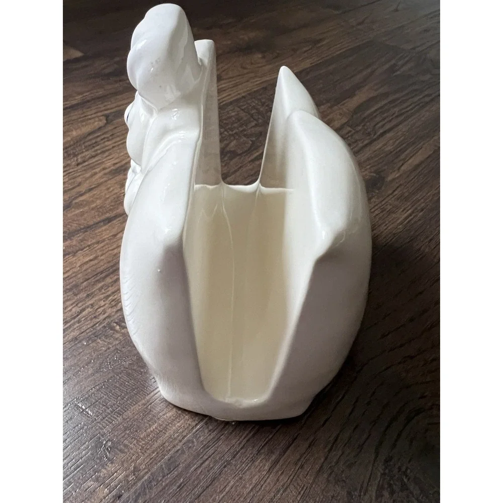 Vintage 1988 Pillsbury Doughboy Napkin Holder White‎ Flour Sack Kitchen Ceramic